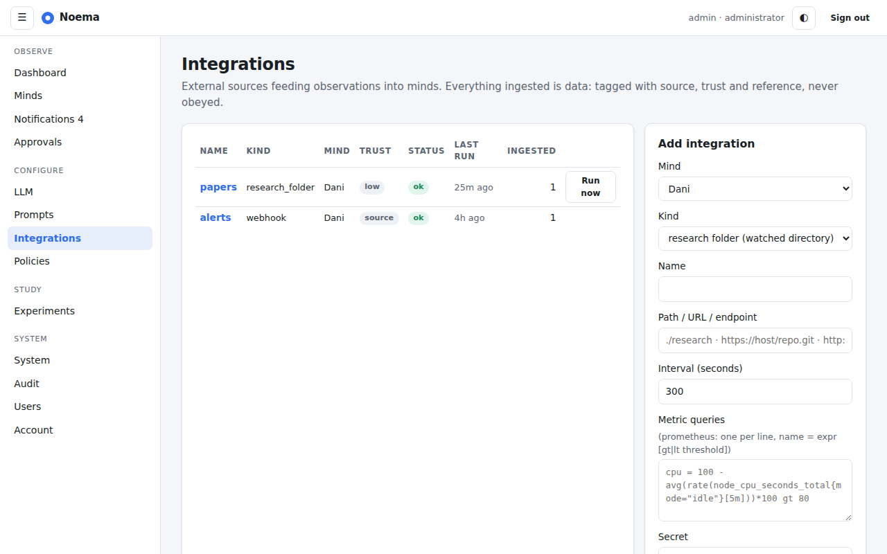 Integrations