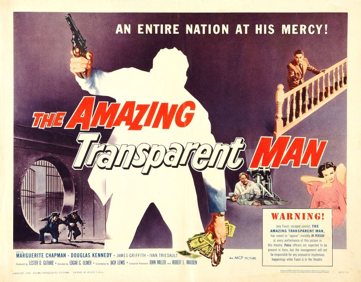 Amazing Transparent Man poster 2