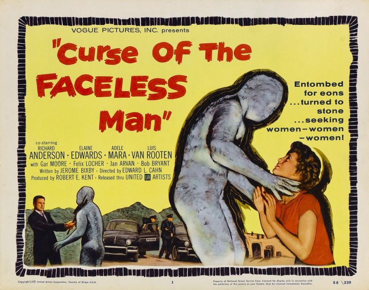 Curse Of Faceless Man poster 2