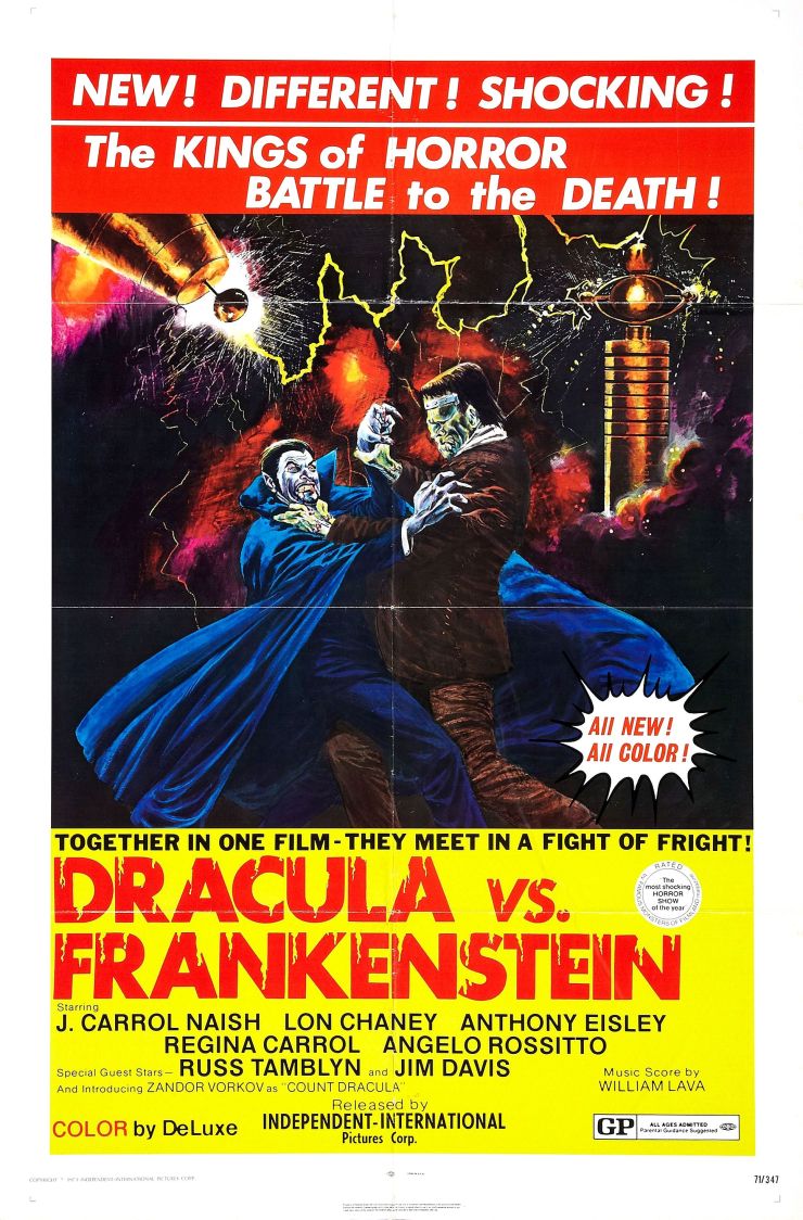 Dracula Vs Frankenstein poster 2