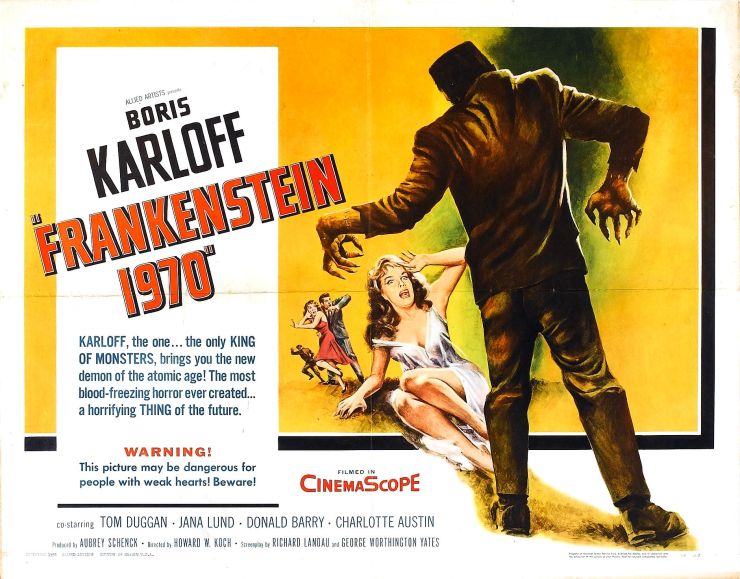Frankenstein 1970 1958 poster 2