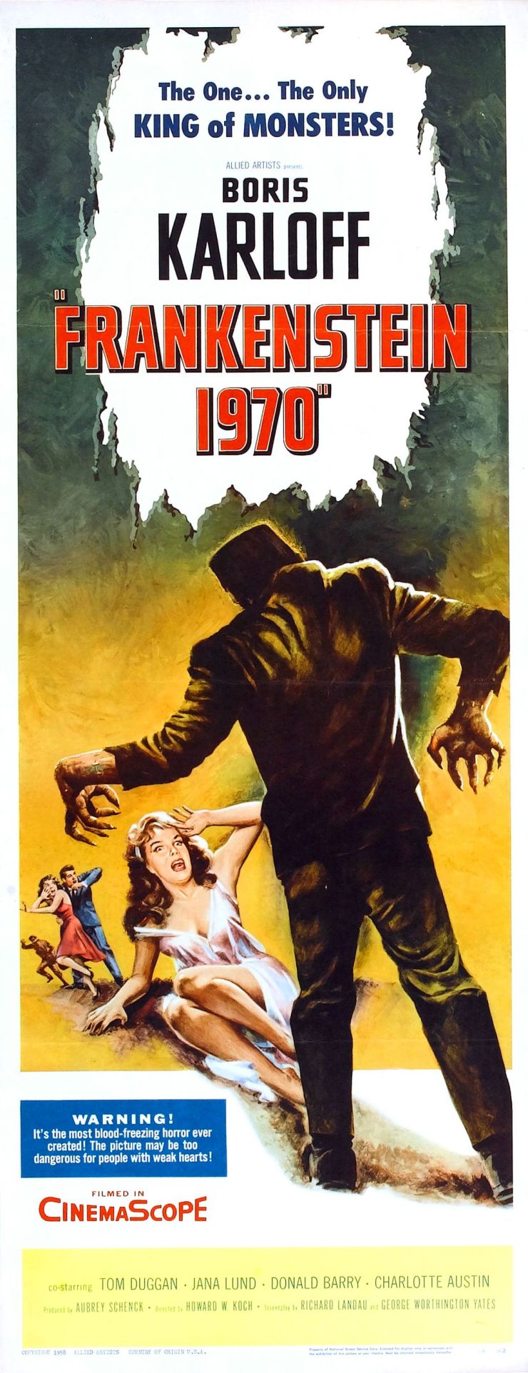 Frankenstein 1970 1958 poster 3