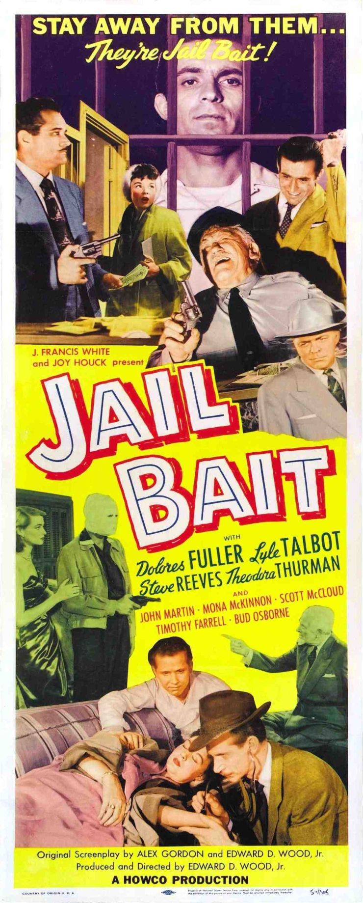 Jail Bait 1954 Poster poster 2