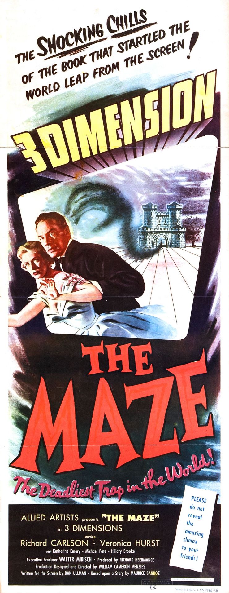 Maze 1953 poster 4
