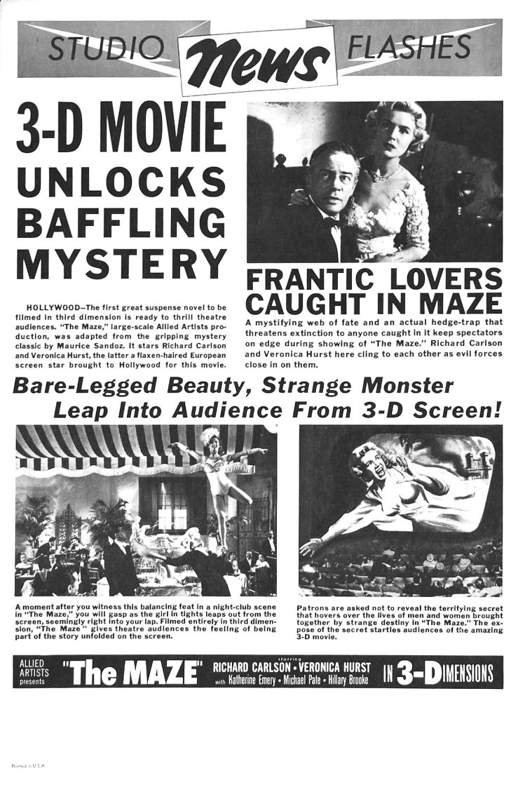 Maze 1953 poster 5
