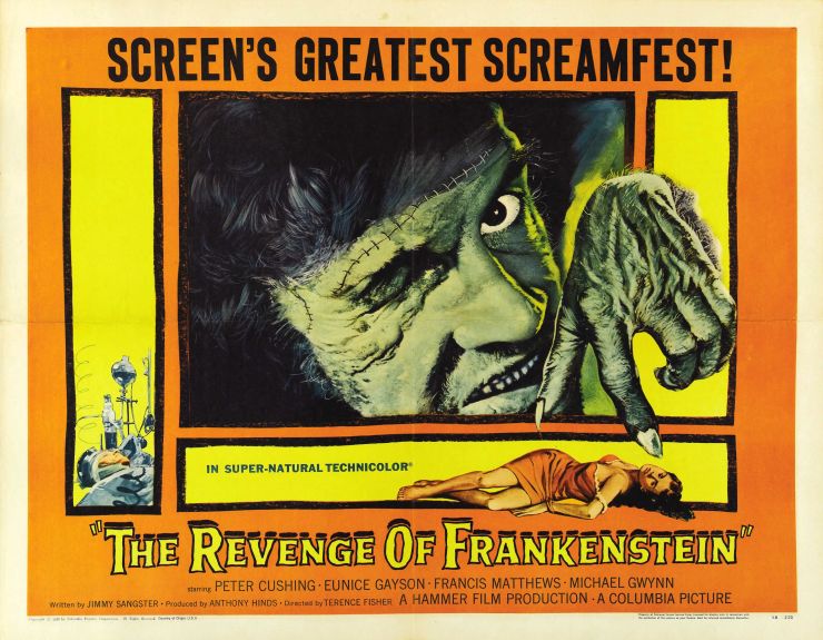 Revenge Of Frankenstein poster 2