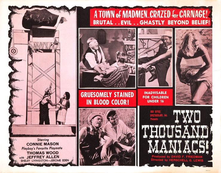 Two Thousand Maniacs poster 2